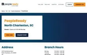 PeopleReady of North Charleston website