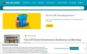 The UPS Store of Charleston website