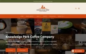 Knowledge Perk Coffee Company of Myrtle Beach website
