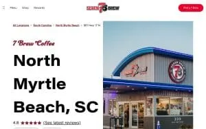 7 Brew Coffee of North Myrtle Beach website