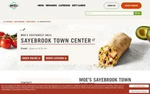 Moe's Southwest Grill of Myrtle Beach website