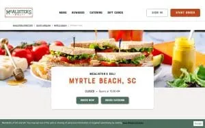 McAlister's Deli of Myrtle Beach website