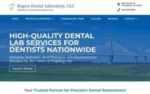 Rogers Dental Laboratory website