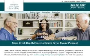Shem Creek Health Center at South Bay at Mount Pleasant website