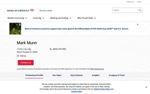 Bank of America Private Client Advisor Samuel Munn