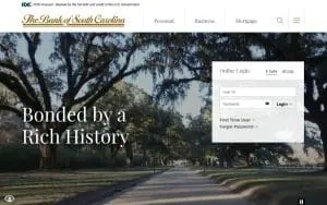 Bank of South Carolina website