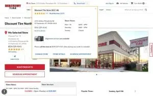 Discount Tire of North Charleston website
