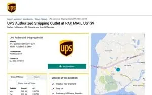 UPS Authorized Shipping Outlet of Mt Pleasant website