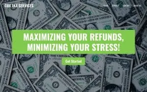 Cox Tax Services---- Longs website