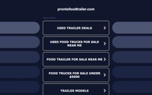 Pronto: Custom Food Truck Trailer Builder
