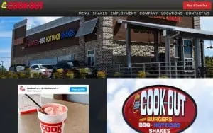 Cook Out of Conway website
