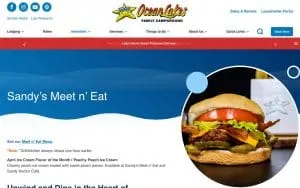Sandy's Meet N' Eat website