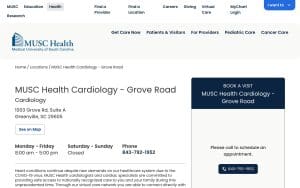MUSC Health Cardiology - Grove Road