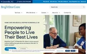 BrightStar Care of Greenville website