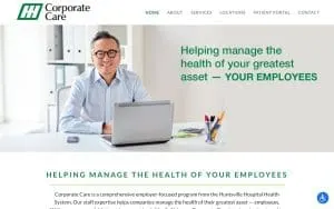Huntsville Hospital Corporate Care website