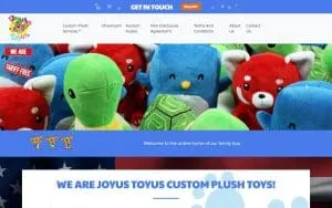 Joyus Toyus Custom Plush Toys website