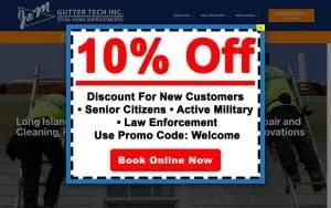 J&M Gutter Tech Inc. website