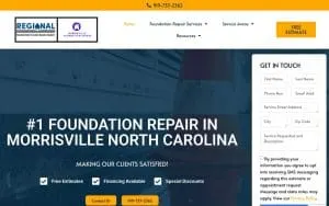 Morrisville Foundation Repair website