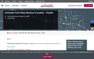 UCHealth Park West Medical Complex - Pueblo website