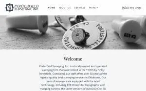 Porterfield Surveying, Inc. website