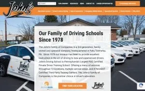 John's Driving School - Hazleton website
