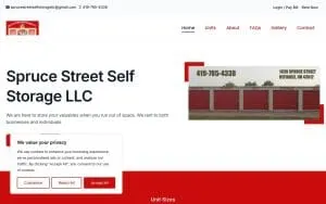 Spruce Street Self Storage LLC website