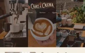 Cart and Crema website