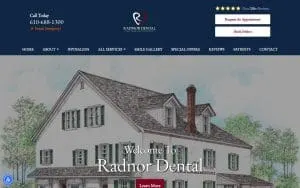 Radnor Dental website