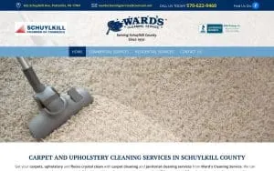 Ward's Cleaning Services website