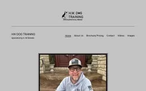 H.W. Dog Training website