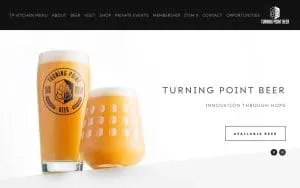 Turning Point Beer website
