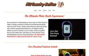 Hill Country Selfies website