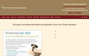 Grand Parkway Animal Hospital website