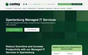 Cantey Tech Consulting - Spartanburg Managed IT Services Company website