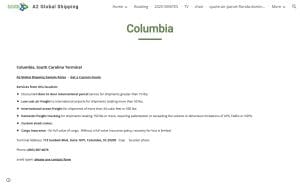 A2 Global Shipping - Columbia, South Carolina Terminal