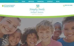 Simply Smile Northeast Dentistry website