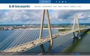 Dunes Properties of Charleston, Inc website