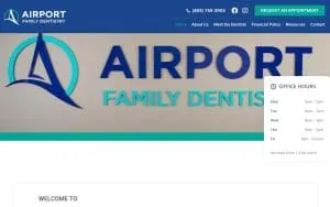 Airport Family Dentistry website