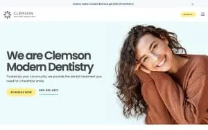 Clemson Modern Dentistry website