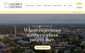 Columbia Oral Surgery & Dental Implants website