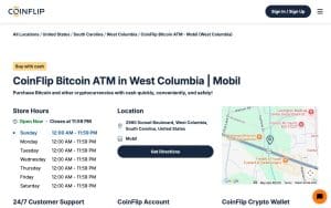 CoinFlip Bitcoin ATM - Mobil (West Columbia)