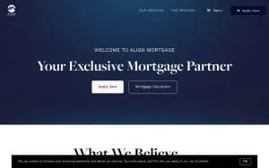 Align Mortgage website