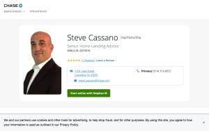 Steve Cassano - Chase Home Lending Advisor - NMLS ID 2373510