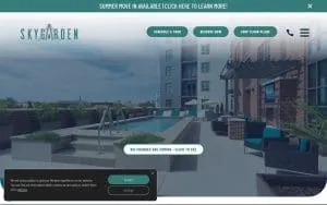SKYGARDEN Apartments website