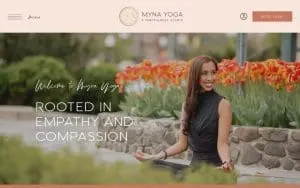 Myna Yoga website
