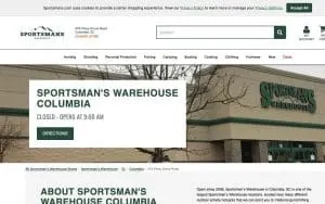 Sportsman's Warehouse of Columbia website