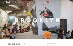 VITAL Climbing Gym - Brooklyn website