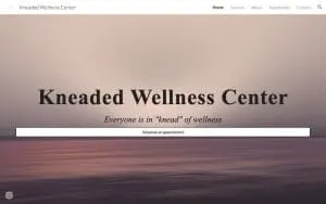 Kneaded Wellness Center website