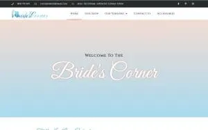 Brides Corner Bridal Boutique website