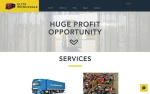 Elite Wholesale website